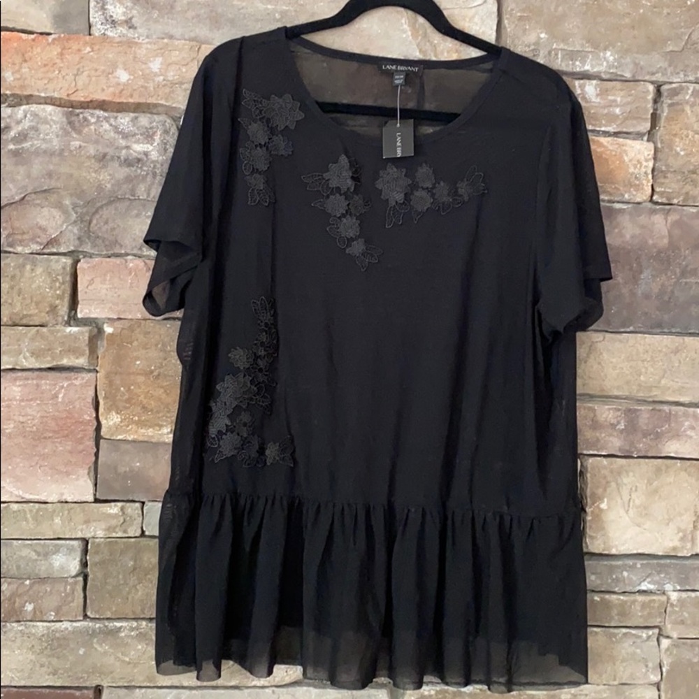 Lane Bryant sheer top